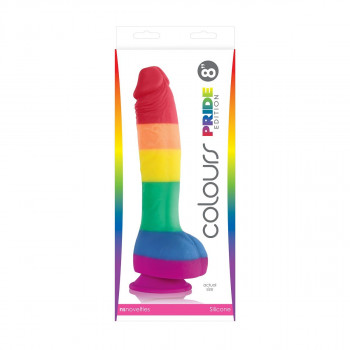 Радужный фаллоимитатор Pride Edition 8 Dildo - 25,4 см.