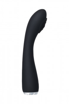 Черный вбратор Ppp Shio-Pro - 21 см.