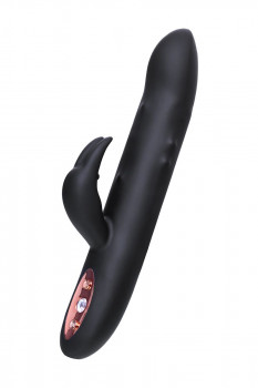 Черный вибратор-кролик Waname D-Splash Hail - 23,8 см.