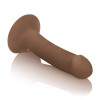 Бежевый вибромассажёр с присоской Luxe Touch-Sensitive Vibrator - 16,5 см.