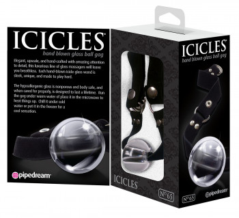 Стеклянный кляп-шарик