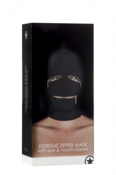 Маска на лицо с прорезями на молнии Extreme Zipper Mask with Eye and Mouth Zipper