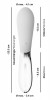 Двусторонний вибратор Curve Led - 20,5 см.
