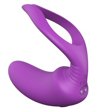 Фиолетовый анальный вибратор Remote Private Pleaser