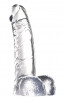 Прозрачный фаллоимитатор из желейного материала Jelly Joy Carbonate Clear - 15,2 см.