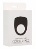 Чёрное эрекционное кольцо с вибрацией Cock Ring