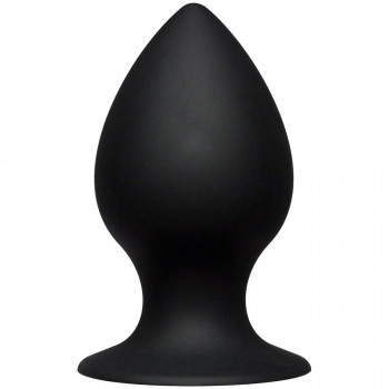 Чёрная анальная пробка Kink Ace Silicone Plug 4.5
