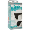 Трусики с плугом Vac-U-Lock Panty Harness with Plug Full Back - L/XL, черный