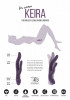 Фиолетовый вибратор Keira с клиторальным отростком - 21,3 см.