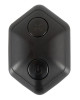 Черный вибростимулятор простаты Butt Plug с функцией расширения - 10,7 см.