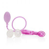 Клиторальная помпа с насадками и вибрацией Dr. Laura Berman Selene Vibrating Clitoral Pump