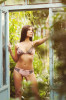 Персиковый комплект с ажуром Veren, персиковый