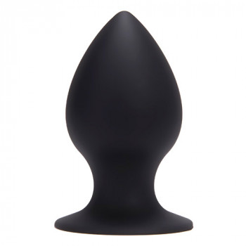 Большая черная анальная втулка среднего размера Plug MY Ass Silicone Medium - 10 см.