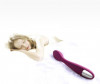 Фиолетовый клиторальный вибратор Keri Violet - 17 см.