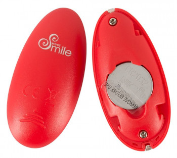 Красное виброяйцо Remote Controlled Love Ball с пультом ДУ