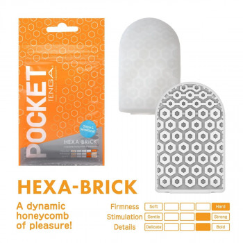Карманный мастурбатор Hexa-Brick