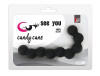 Чёрная анальная цепочка See You Candy Cane Anal Beads - 13,1 см.