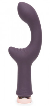 Фиолетовый вибратор Lavish Attention Rechargeable Clitoral & G-Spot Vibrator - 18,4 см.