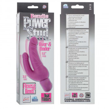 Двухголовый вибратор Bendie Power Stud Over & Under