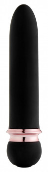 Черная вибропуля Satisfaction Powerful Bullet - 11,7 см.