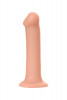 Телесный фаллос на присоске Silicone Bendable Dildo XL - 20 см.