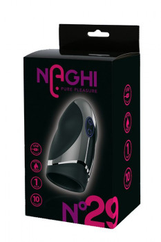 Черный вибромастурбатор NO.29 Rechargeable Penis Head Vibe
