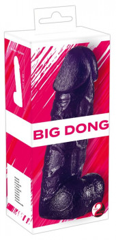 Фиолетовый фаллоимитатор Big Dong - 19 см.