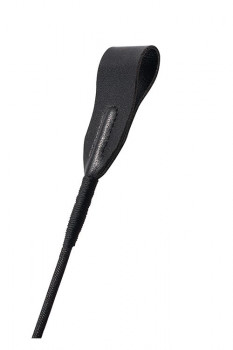 Черный гладкий стек Premium Riding Crop - 45 см.