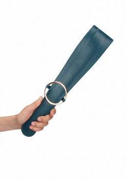 Зеленая шлепалка Belt Flogger - 54 см.