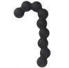 Чёрная анальная цепочка See You Candy Cane Anal Beads - 13,1 см.