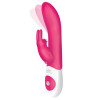 Розовый вибратор The Come Hither Rabbit XL с 