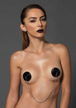 Накладки на соски Satin Nipple Covers With Chain