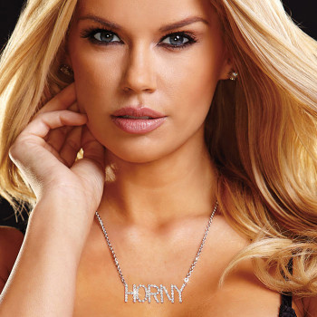 Серебристая цепочка с подвеской Horny