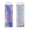 Голубой гнущийся вибратор 10-Function Silicone Pleasure Bendie Wavy G's - 17,8 см.