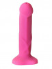 Ярко-розовый фаллоимитатор с функцией семяизвержения Pop Dildo - 17,9 см.