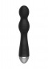 Чёрный вибратор с электростимуляцией E-Stimulation G-spot Vibrator - 19,5 см.
