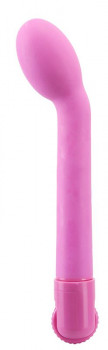 Розовый вибратор G-Spot для точки G - 19 см.