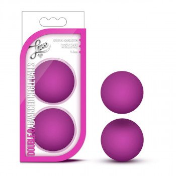 Розовые вагинальные шарики Luxe Double O Advanced Kegel Balls