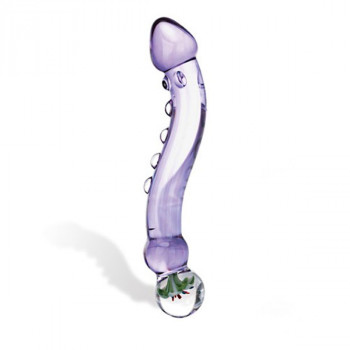 Изогнутый стеклянный стимуялтор Purple Haze - 20 см.