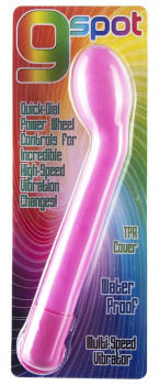 Розовый вибратор G-Spot для точки G - 19 см.
