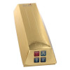 Золотистый вибратор Pure Gold Excitement Vibe Medium - 15 см.