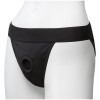 Трусики с плугом Vac-U-Lock Panty Harness with Plug Full Back - S/M, черный