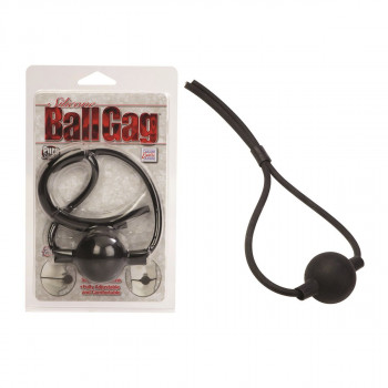 Чёрный кляп из силикона Ballgag