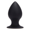 Большая черная анальная втулка среднего размера Plug MY Ass Silicone Medium - 10 см.