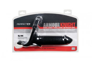 Чёрный фаллопротез Perfect Fit Armour Knight XL размера S/M - 17,8 см., черный