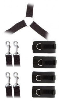 Комплект наручников и поножей Luxurious Bed Restraint Cuff Set