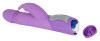 Фиолетовый вибратор Push Vibrator с возвратно-поступательными движениями - 25 см.