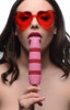 Розовый вибростимулятор-эскимо 10X Popsicle Vibrator - 21,6 см.