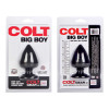 Черная силиконовая анальная пробка Colt Big Boy - Black