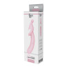 Розовый вибромассажер 2-Way Pleaser - 21 см.